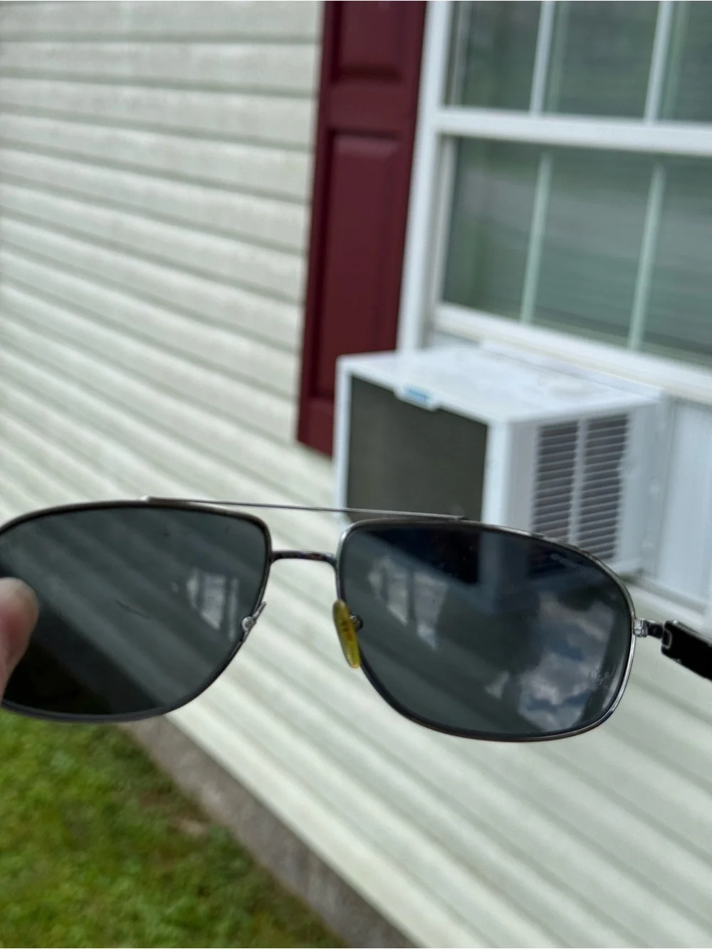 Prada Men's Silver Metal Aviator Sunglasses with Black Lenses